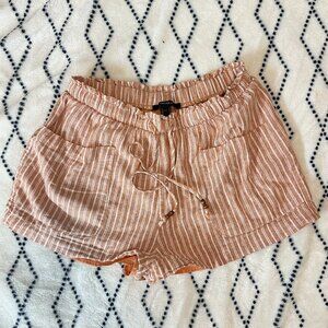 Forever 21 Women Shorts M Linen Rayon